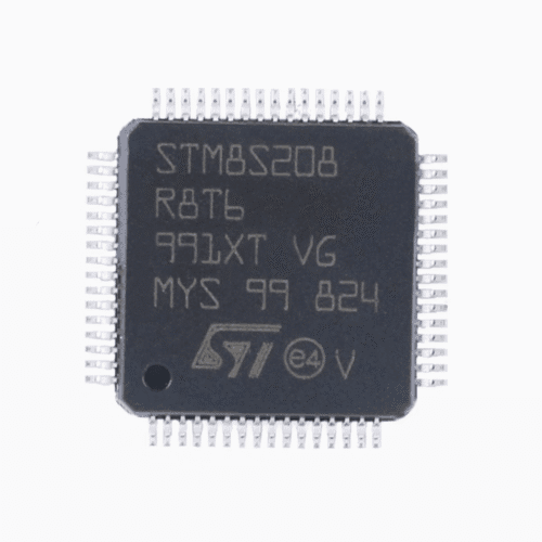 Original Stm8s208r8t6 Lqfp-64 24mhz/64kb Flash/8-bit Microcontroller-mcu
