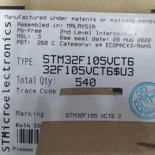 Stm32f105 New And Original Ic Chip Lqfp100 32f105vct6 Stm32f105vct6