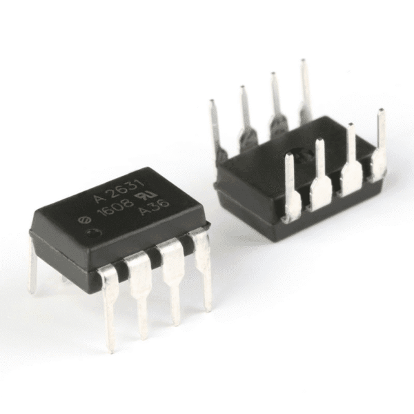 Puce optocoupleurpngthentique Hcpl-2631-000e Dip-8, haute vitesse, Compatible Ttl, haute Cmr Original Genuine Hcpl-2631-000e Dip-8 High Cmr High Speed Ttl Compatible Optocoupler Chip