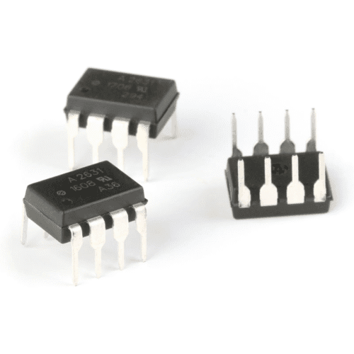 Puce optocoupleurpngthentique Hcpl-2631-000e Dip-8, haute vitesse, Compatible Ttl, haute Cmr Original Genuine Hcpl-2631-000e Dip-8 High Cmr High Speed Ttl Compatible Optocoupler Chip